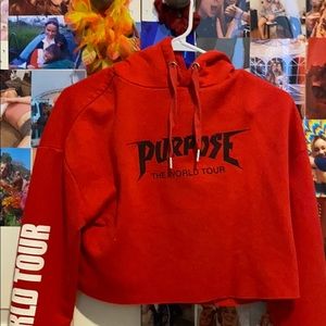 official justin bieber purpose tour hoodie small